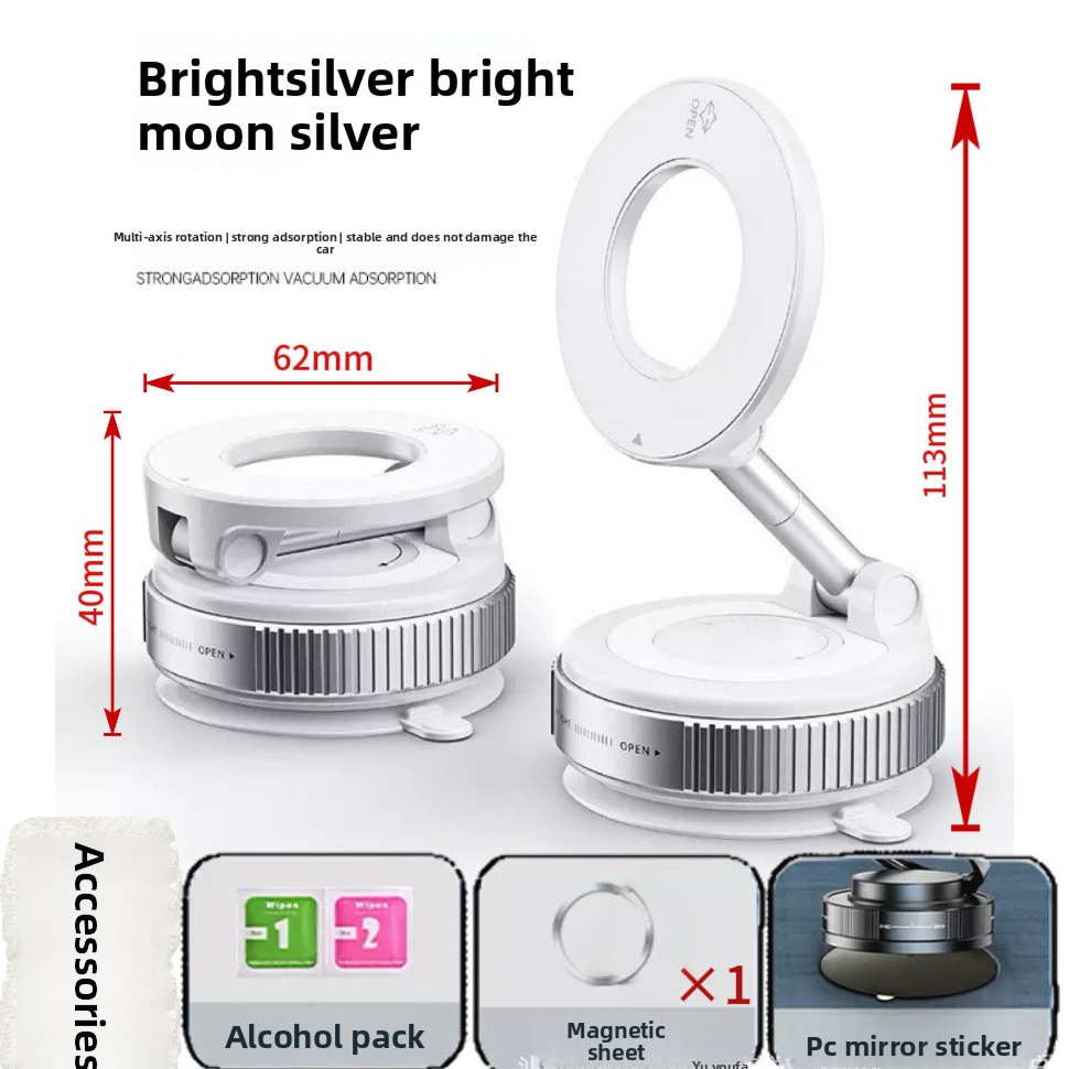 Magnetic Car Phone Holder with 360 Rotation